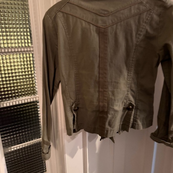 Radio London Women’s Army Green Jacket Zip Up & Button Size Medium - Picture 3 of 15